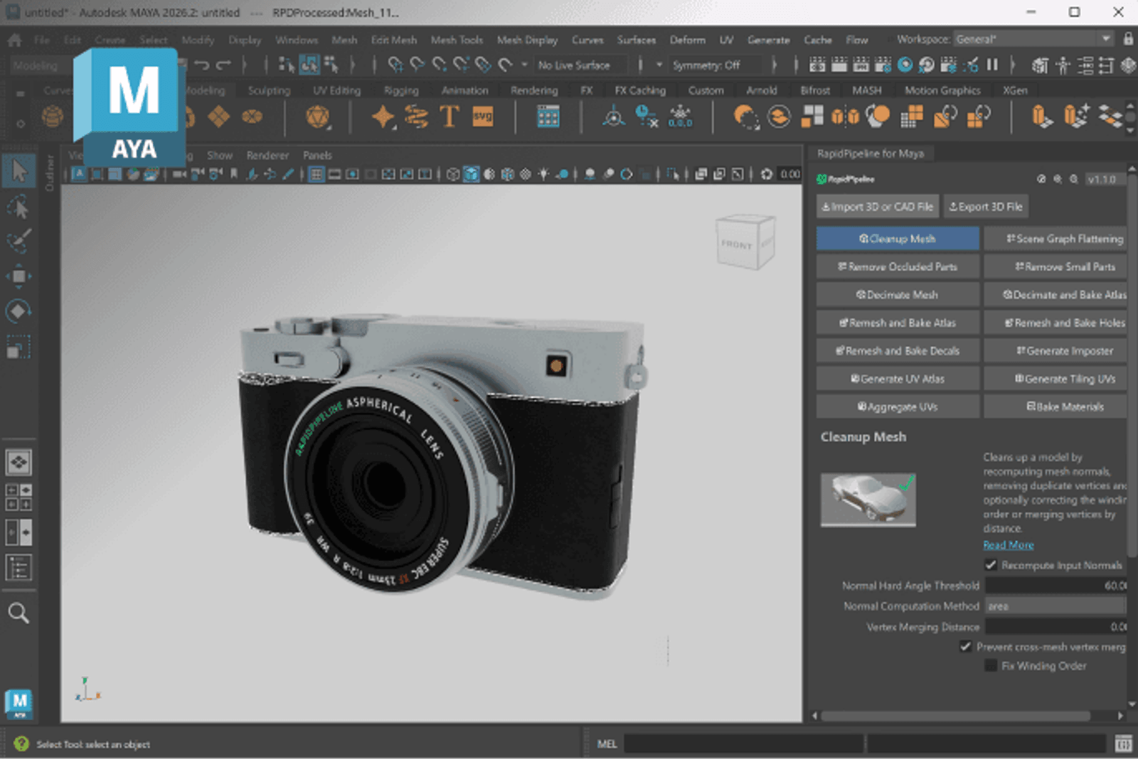 RapidPipeline for Autodesk Maya