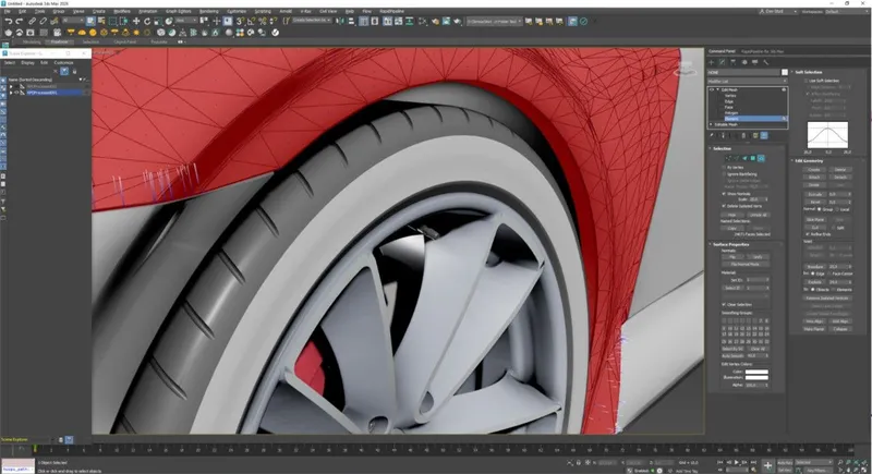 Screenshot of the input model