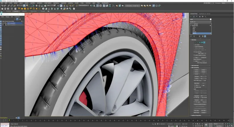 Screenshot of the input model
