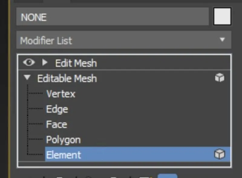 Screenshot of the input model