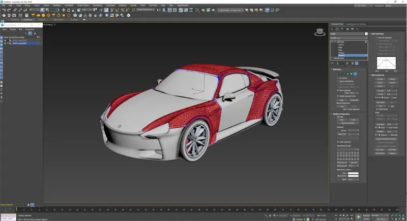 Screenshot of the input model