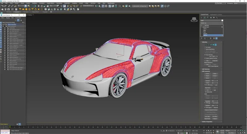 Screenshot of the input model