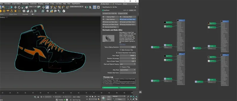 Screenshot of the input model