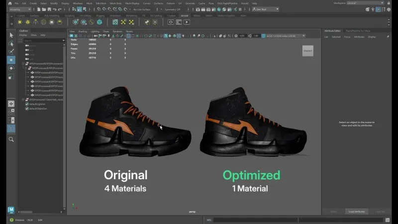 Screenshot of the input model