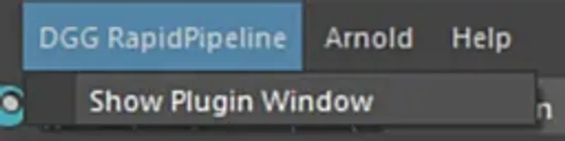 RapidPipeline menu button