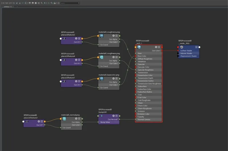 Screenshot of the input model