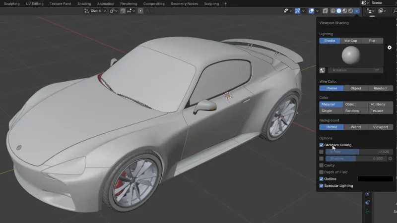Screenshot of the output model