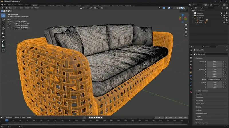 Screenshot of the input model