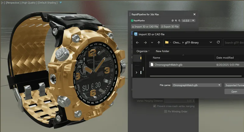Imported VRML result