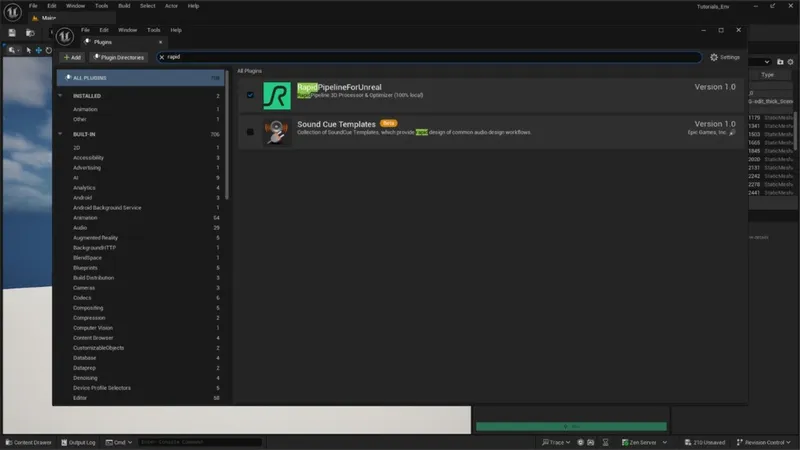 Screenshot of the input model